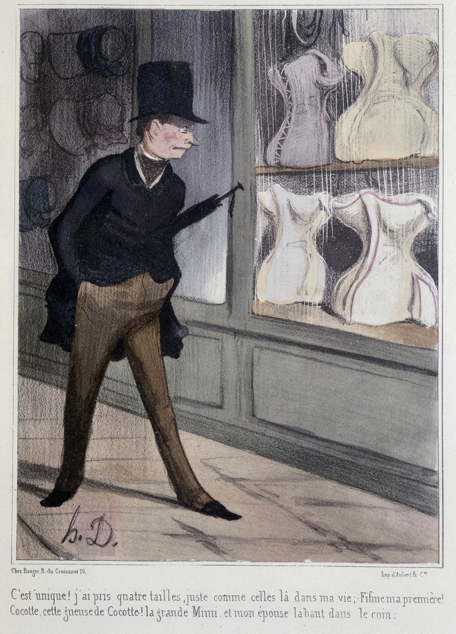 Les corsets - od Daumiera od Honoré Daumier