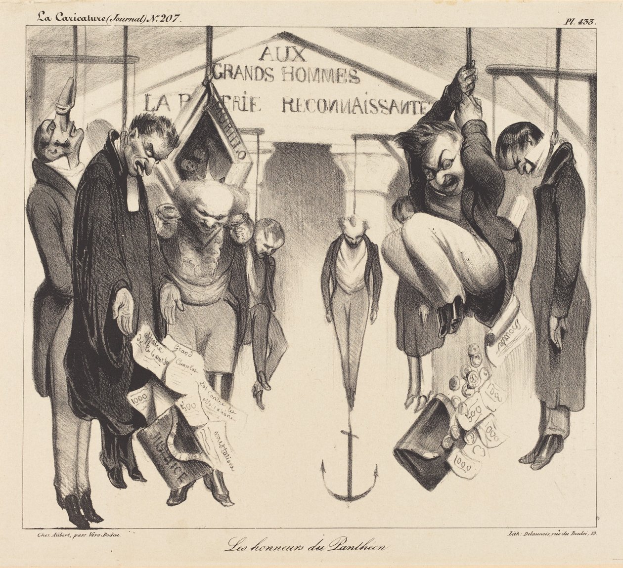 Pocty Pantheonu od Honoré Daumier