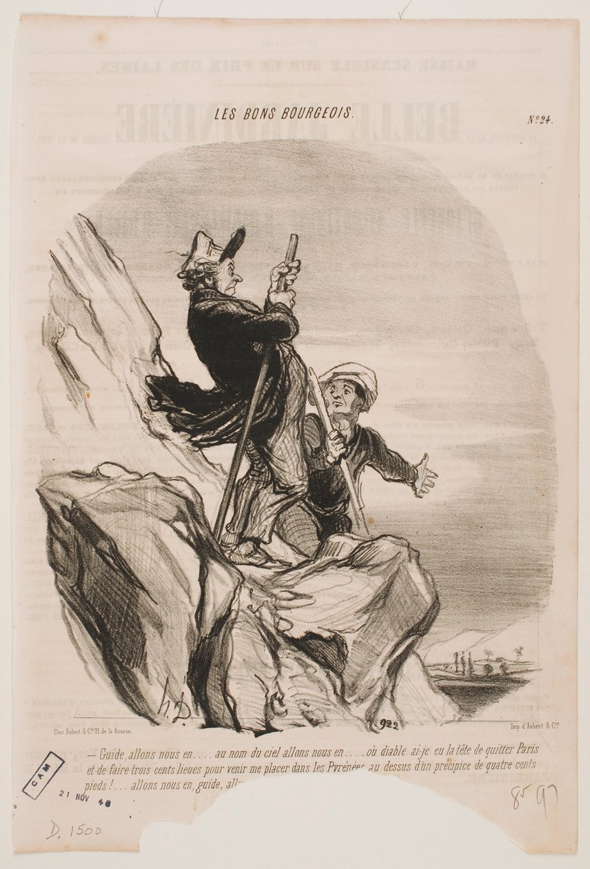 Pojďme odsud pryč, průvodce, odejděme. od Honoré Daumier