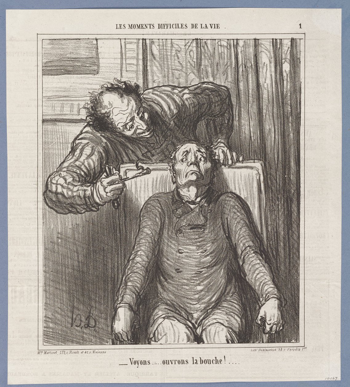 Tak se podíváme… Otevři pusu! od Honoré Daumier
