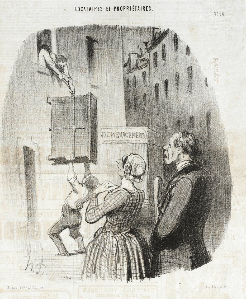 Noční nájemníci od Honoré Daumier