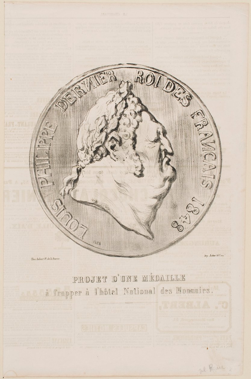 Ludvík Filip, poslední král Francouzů 1848 od Honoré Daumier