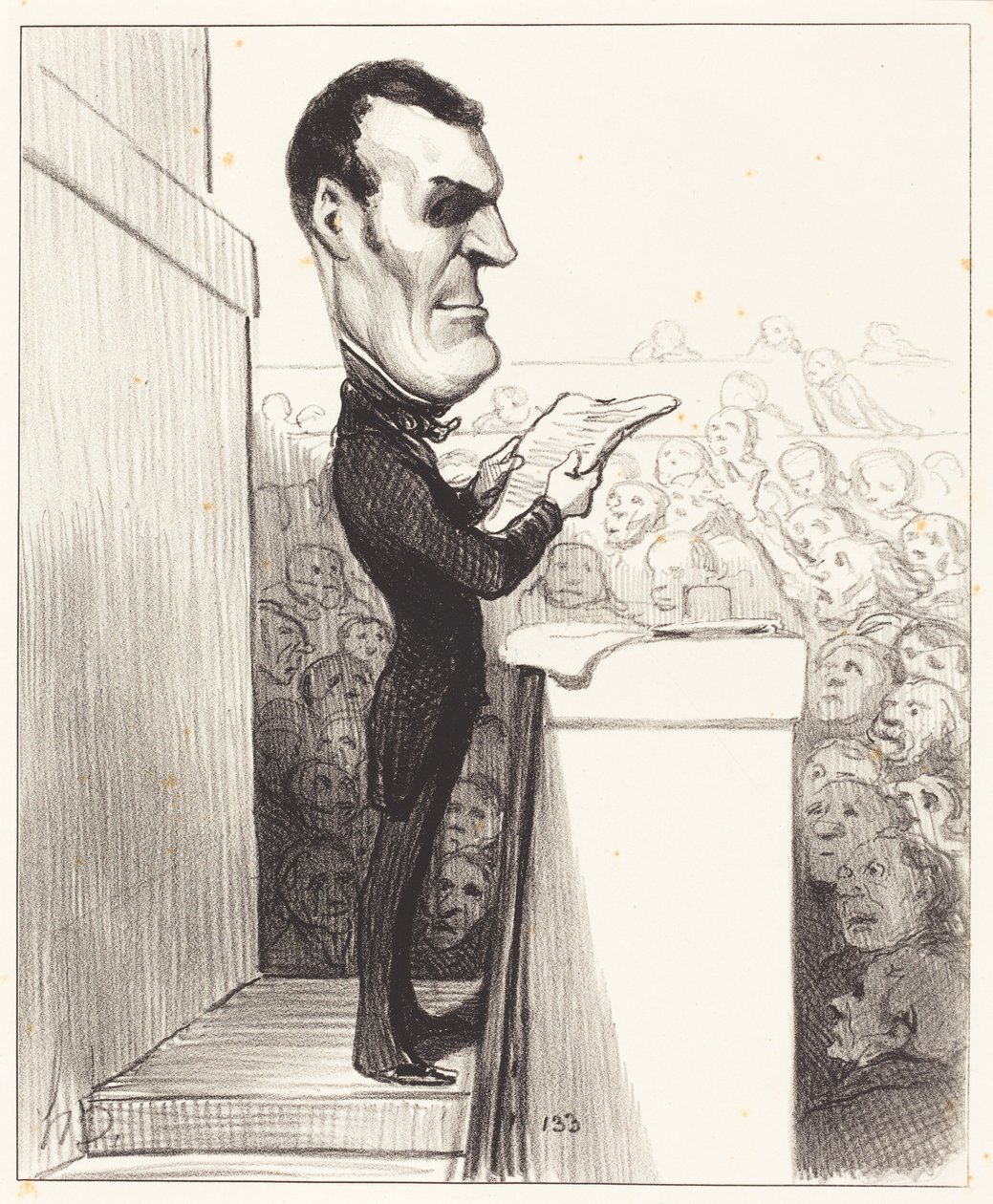M.L.P.F. Esquirou de Parieu od Honoré Daumier