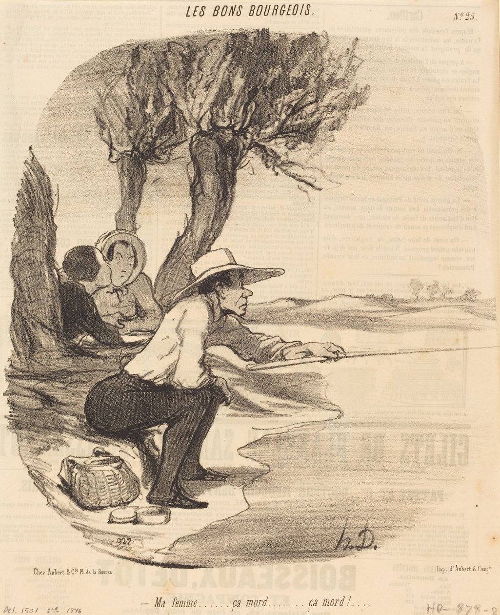 Moje žena... kouše... kouše! od Honoré Daumier