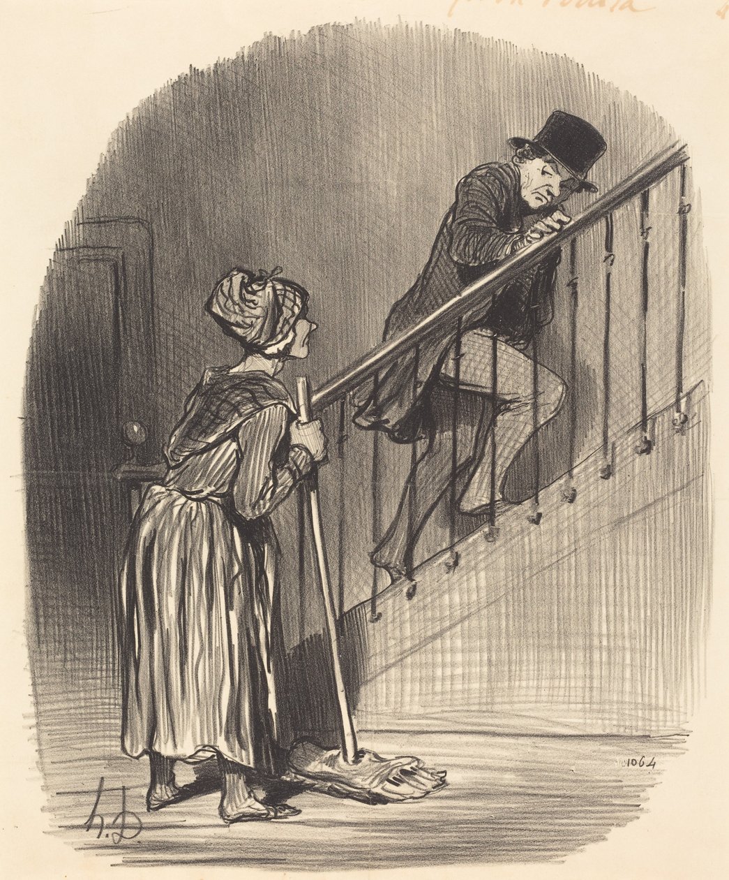 Je moje žena doma od Honoré Daumier