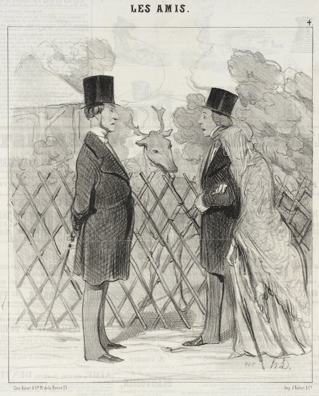 Paní Cabassolová se prochází... od Honoré Daumier