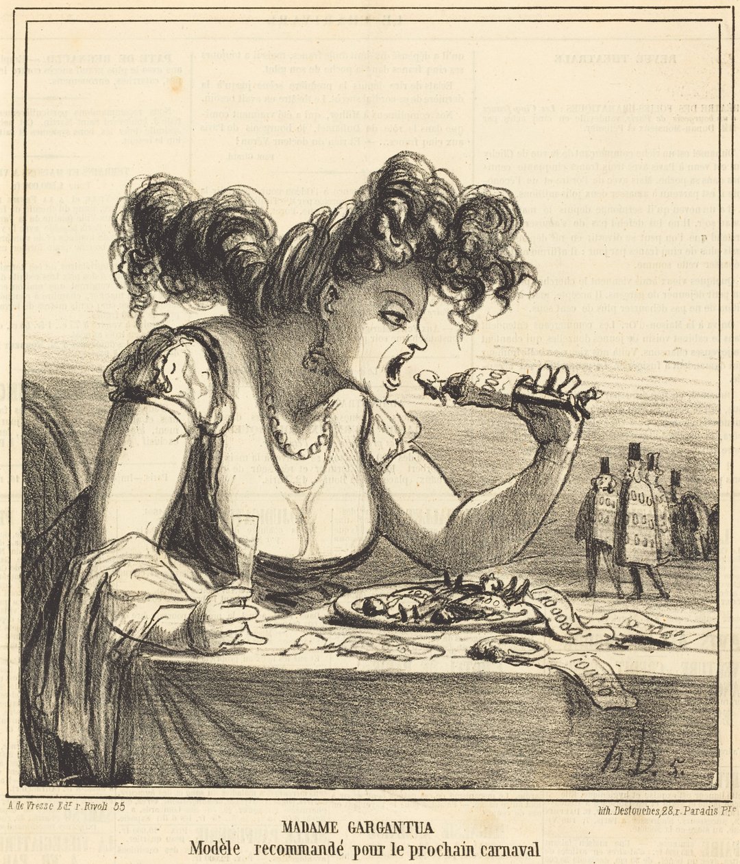 Madame Gargantua od Honoré Daumier