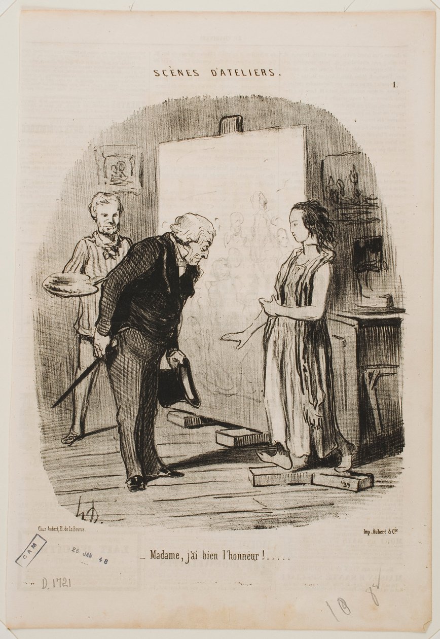 Paní, je mi ctí. od Honoré Daumier
