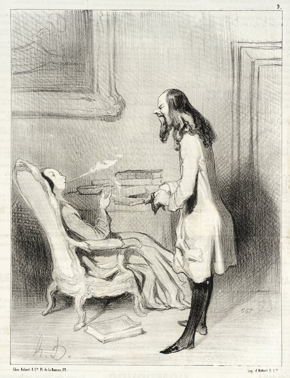 Madam, co říkáte na tuto cigaretu? od Honoré Daumier