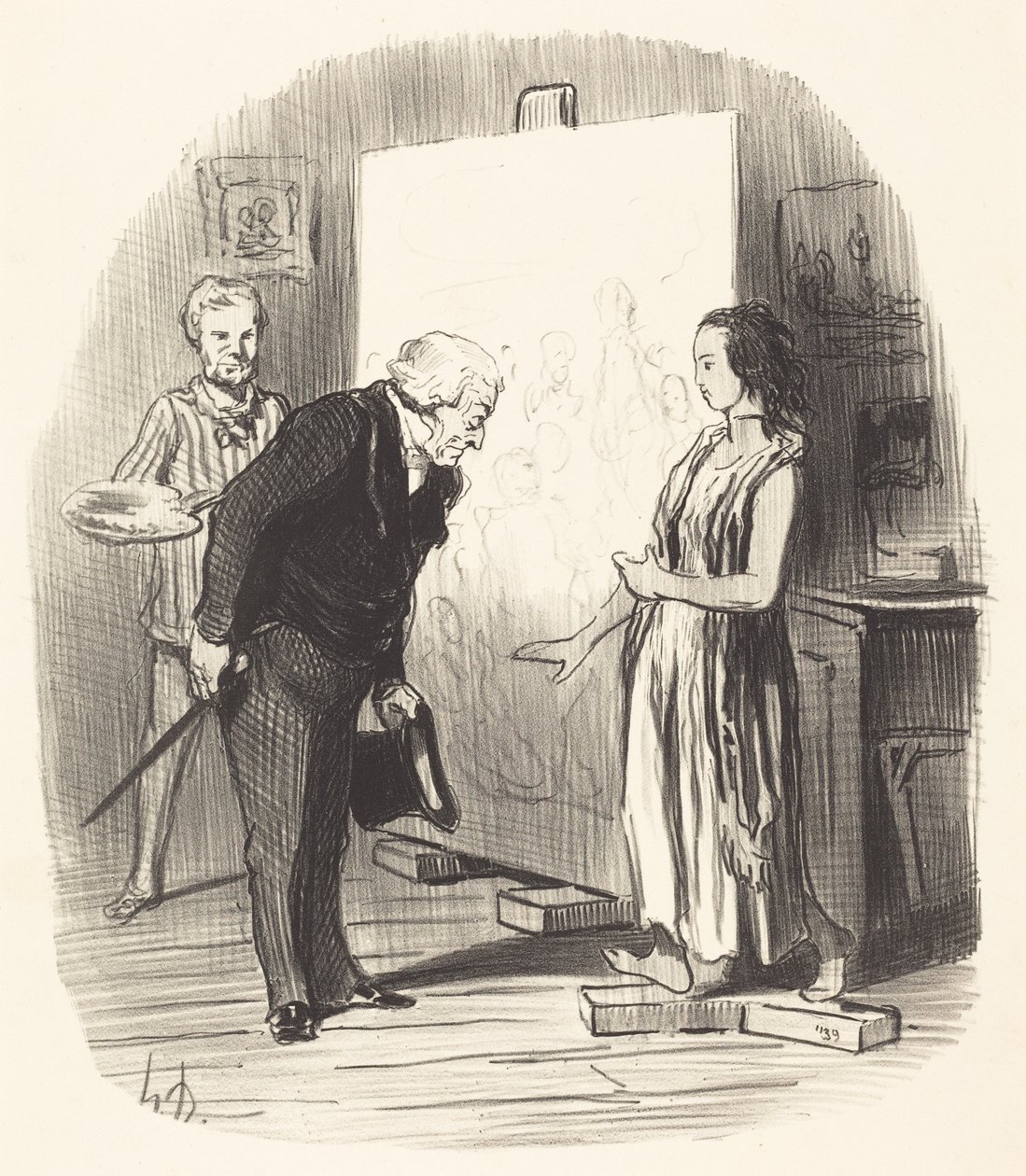 Paní, mám tu čest! od Honoré Daumier