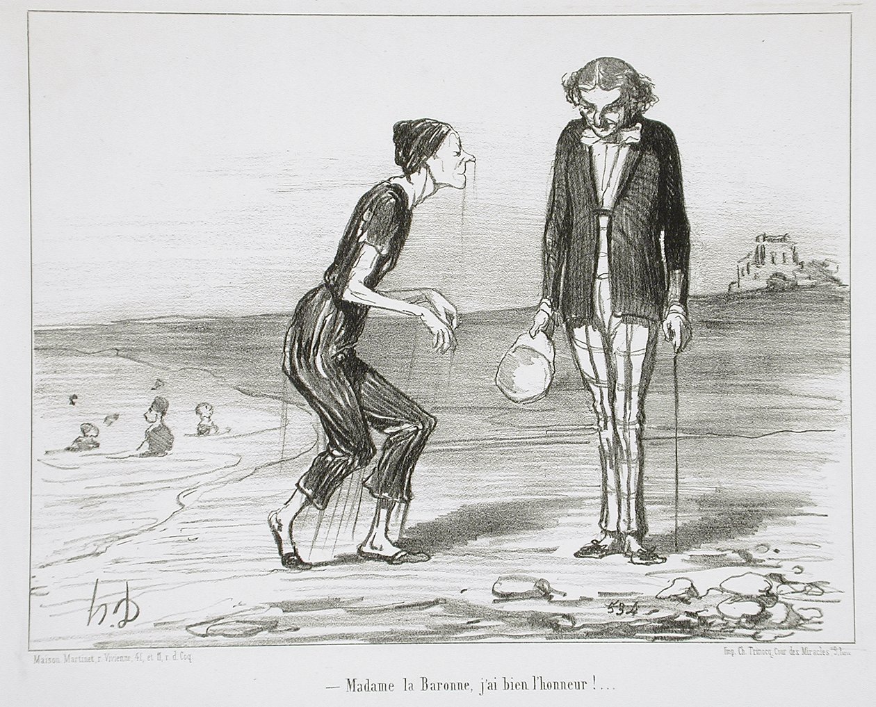 Madame la Baronne, mám tu čest! od Honoré Daumier