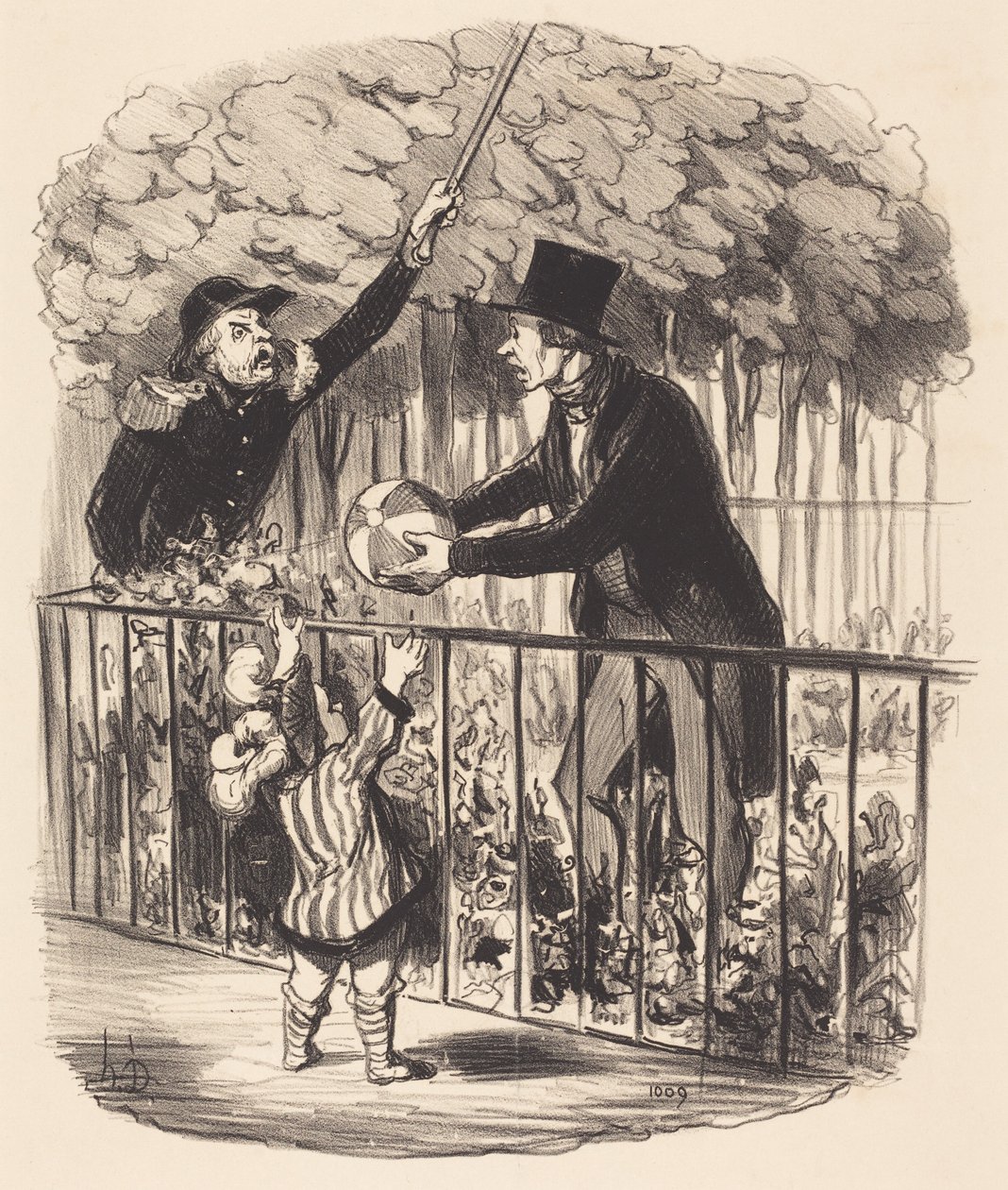Ale vždyť vám přece říkám, že je to jeho míč... od Honoré Daumier