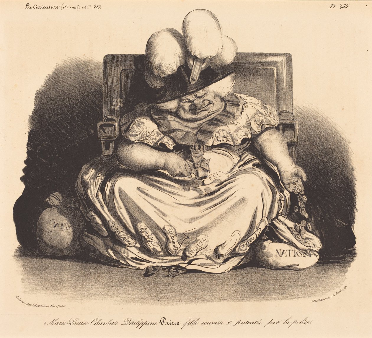 Marie-Louise-Charlotte-Philippinepairie od Honoré Daumier