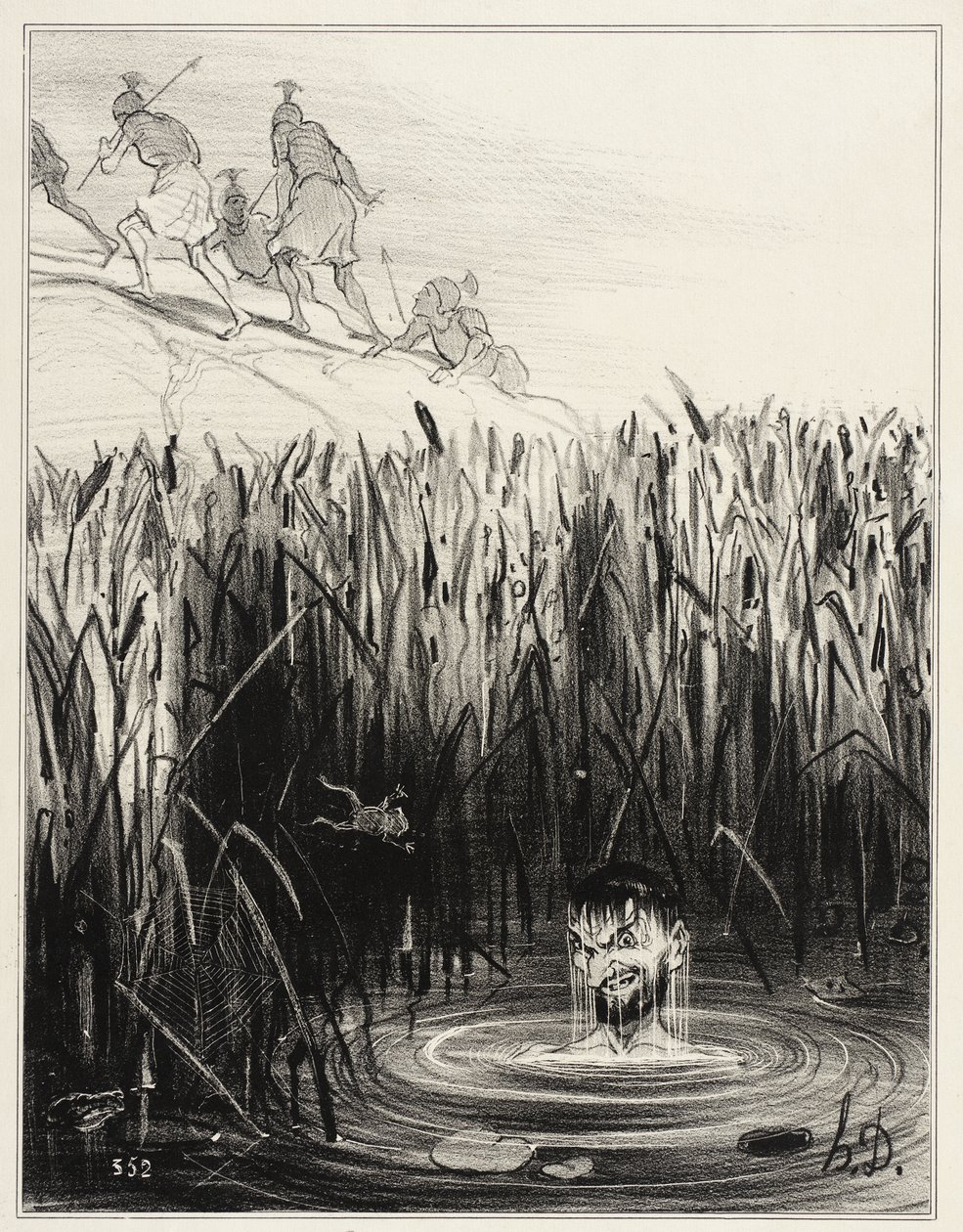 Marius v Minturnách od Honoré Daumier