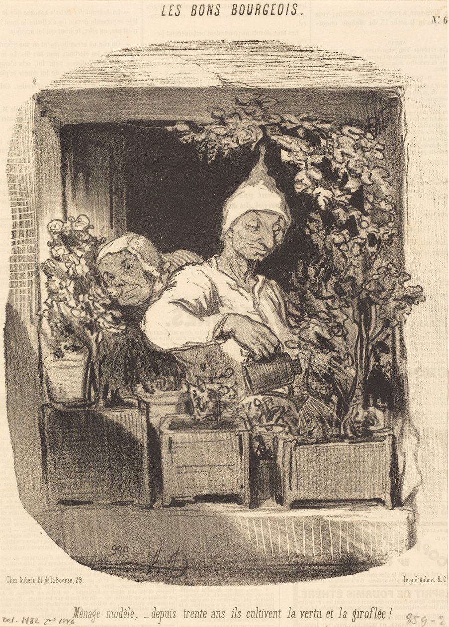Vzorová domácnost... od Honoré Daumier