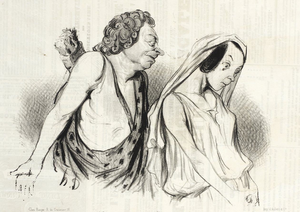 Můj vůz, moje oštěpy... (Faidra) od Honoré Daumier