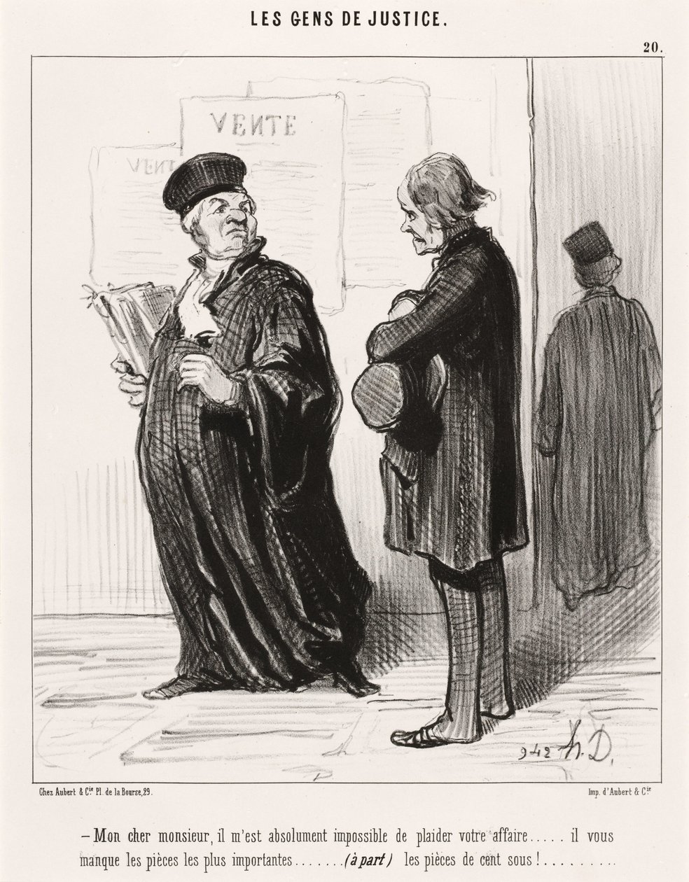 Můj drahý pane... není možné obhajovat váš případ od Honoré Daumier