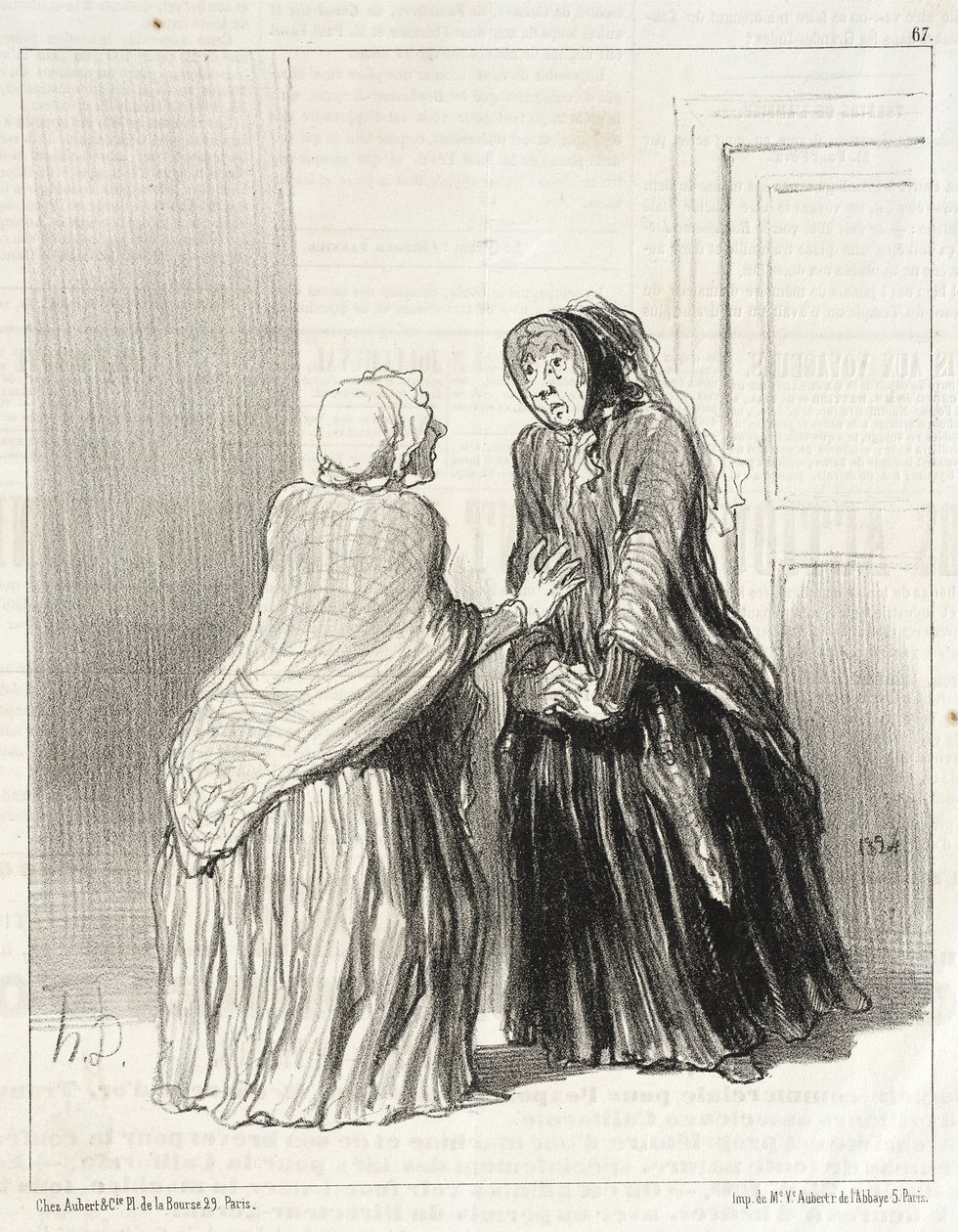 Můj ubohý Azor, který zemřel!... od Honoré Daumier