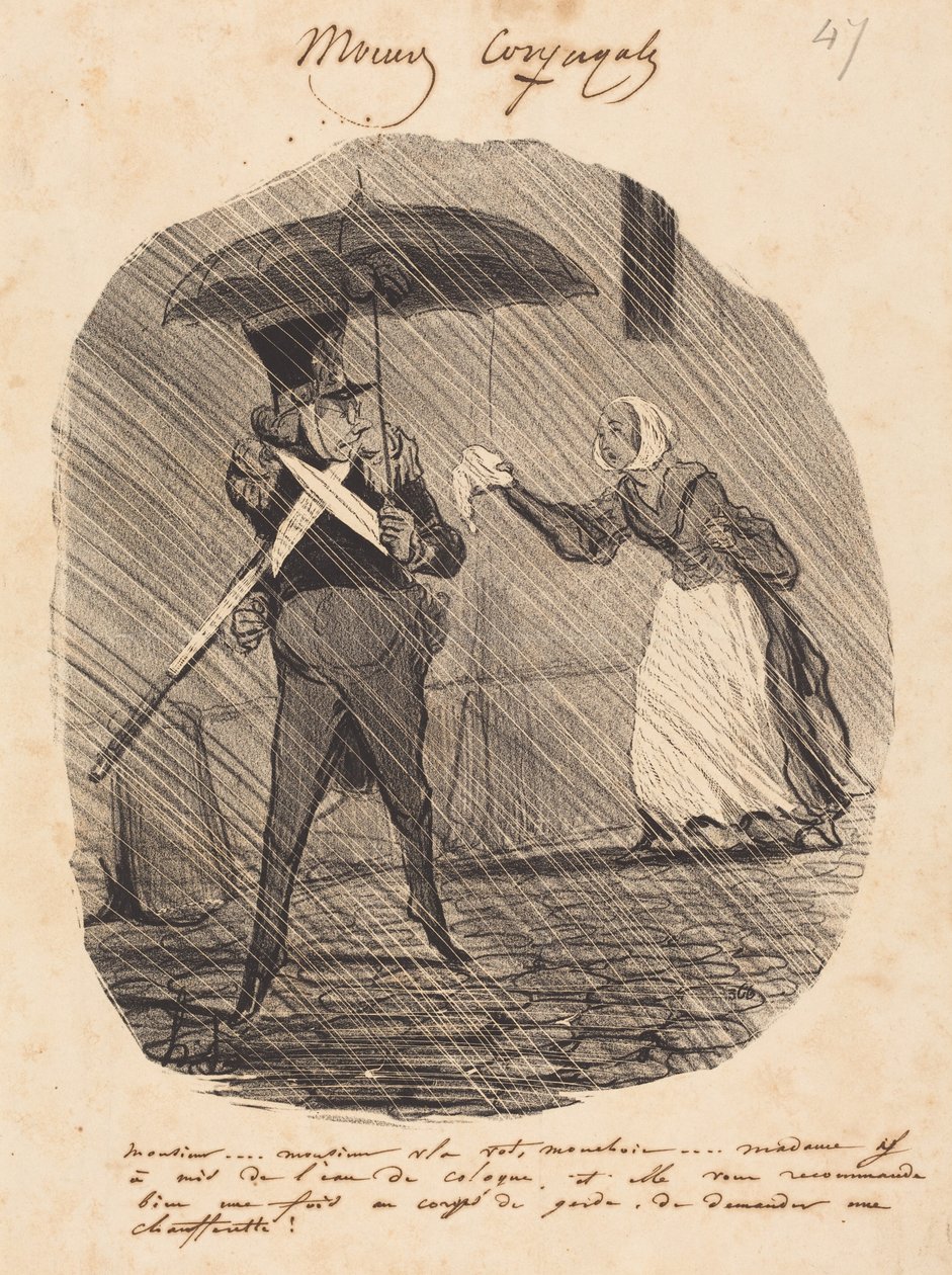 Pane... pane, tady je váš kapesník od Honoré Daumier