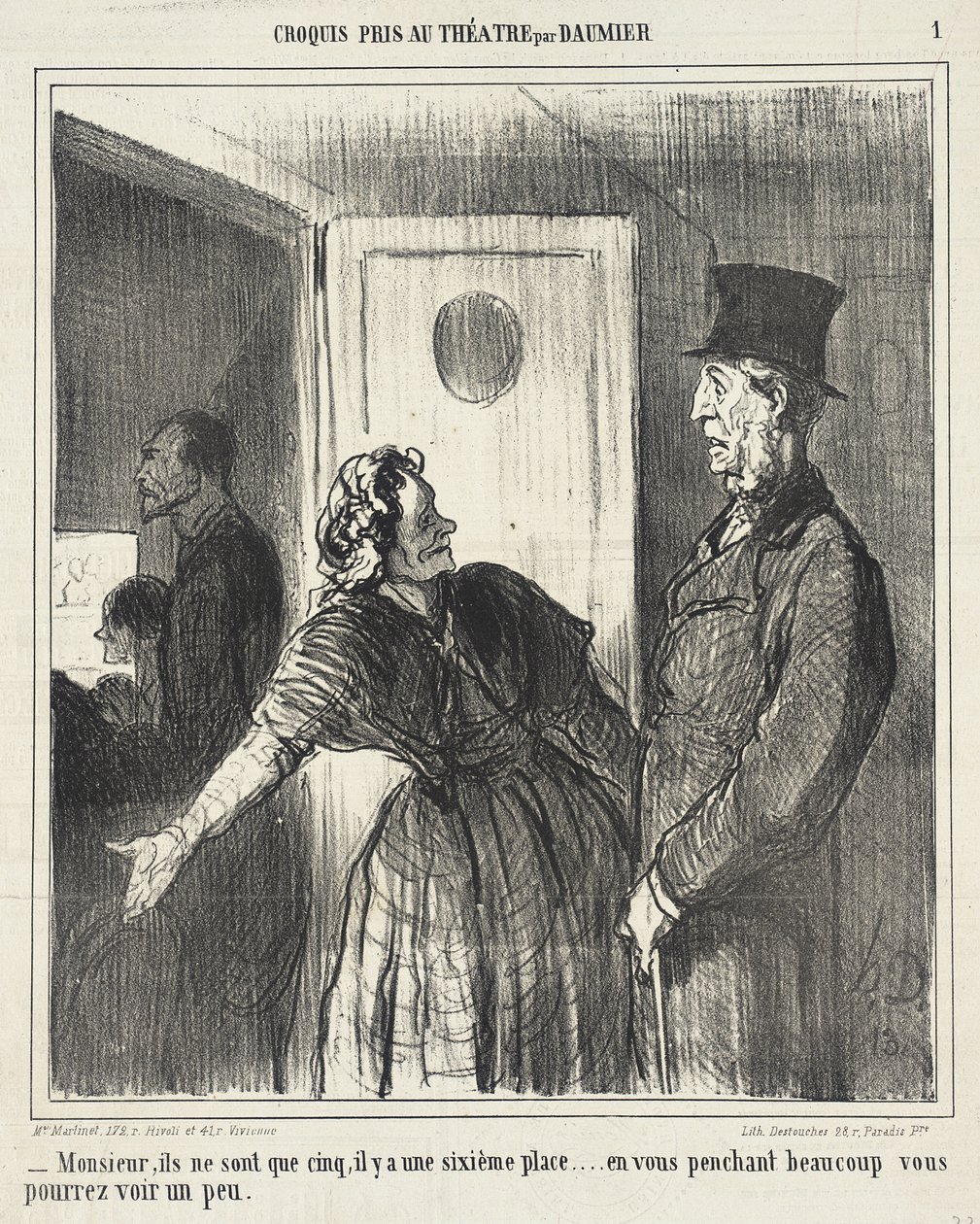 Pane, je jich jen pět... od Honoré Daumier