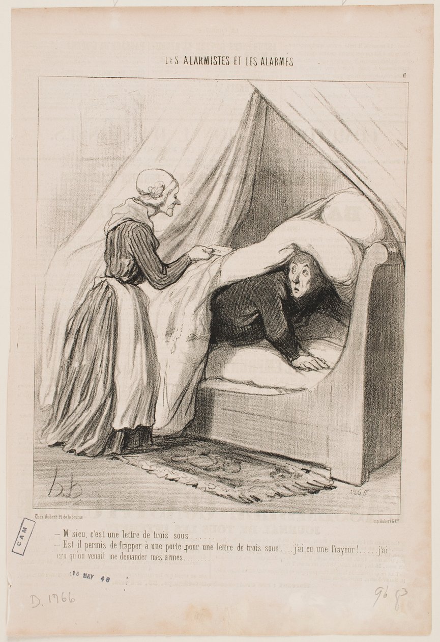 Pane, je to dopis za tři centy... od Honoré Daumier