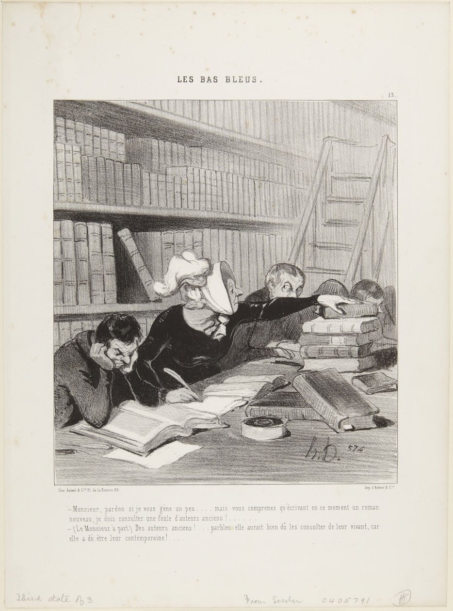Pane, promiňte, jestli vás trochu ruším ..., číslo 13 z Modrých punčoch od Honoré Daumier