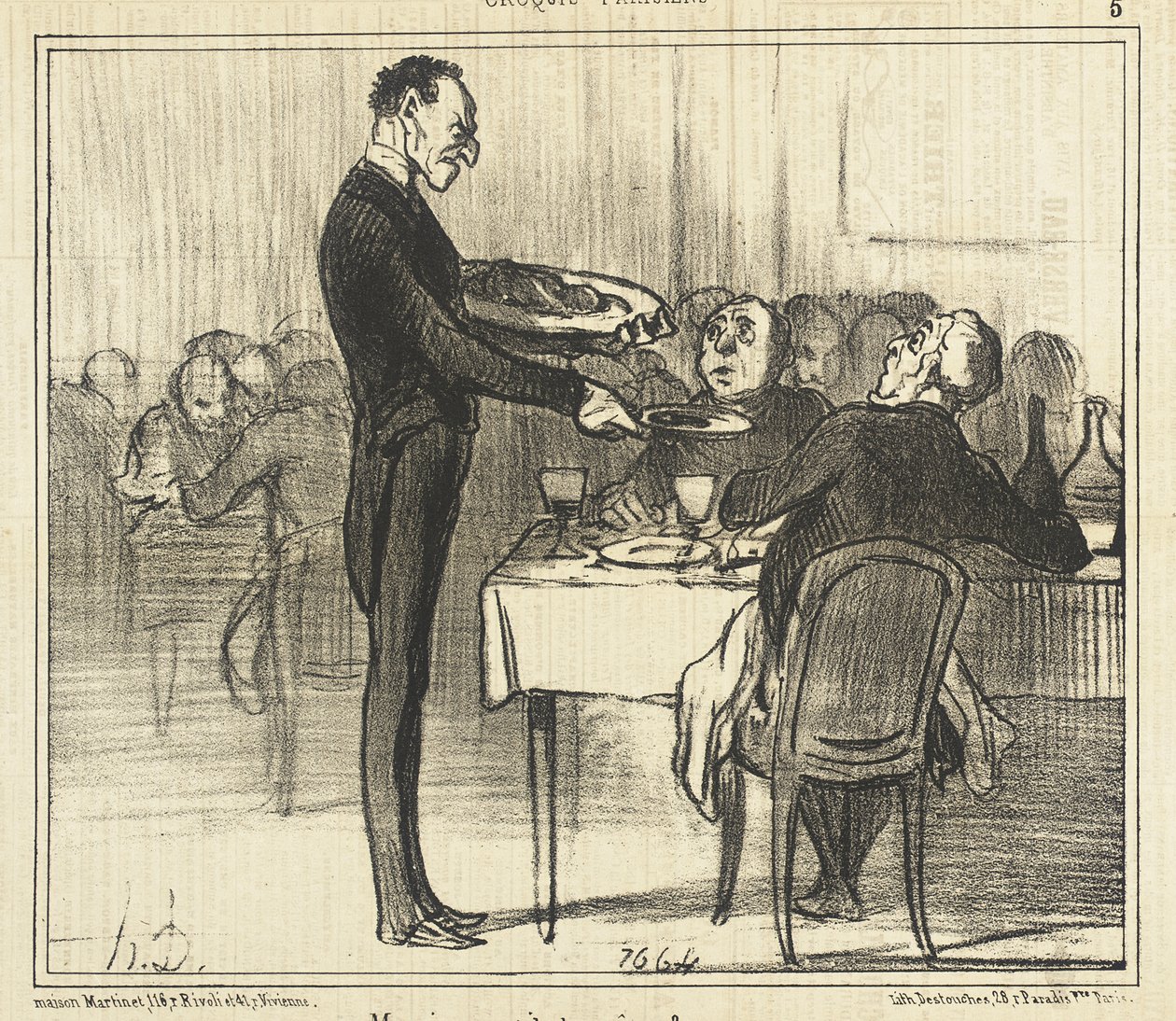 Přeje si pán palačinky?... od Honoré Daumier