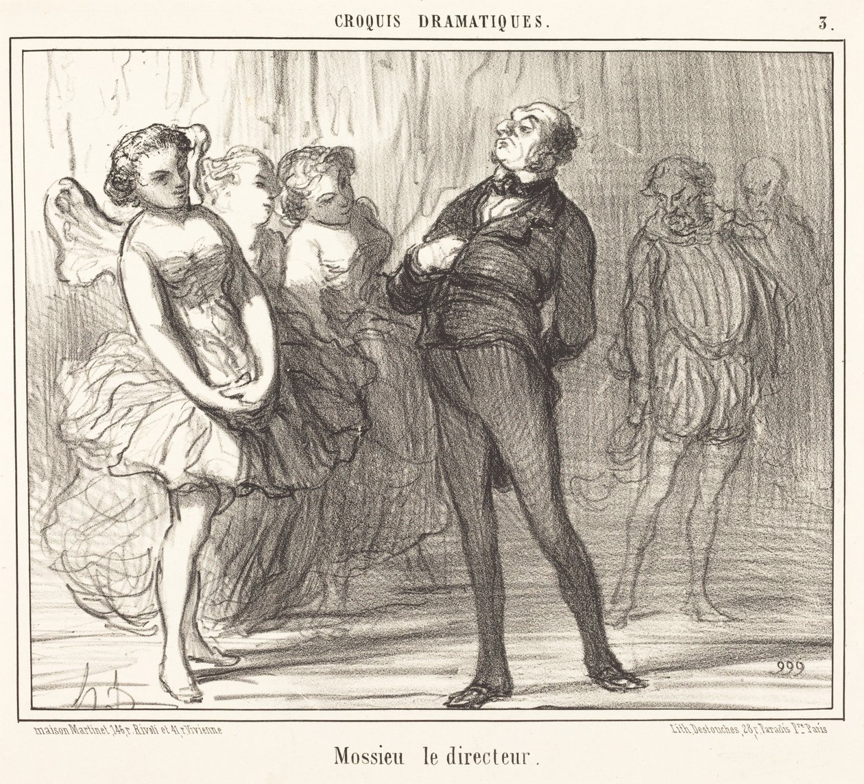 Mossie, ředitel od Honoré Daumier