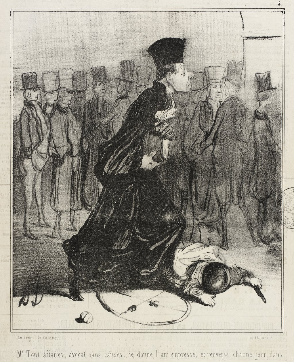 Pan Tout-Affaires, advokát bez případů... od Honoré Daumier