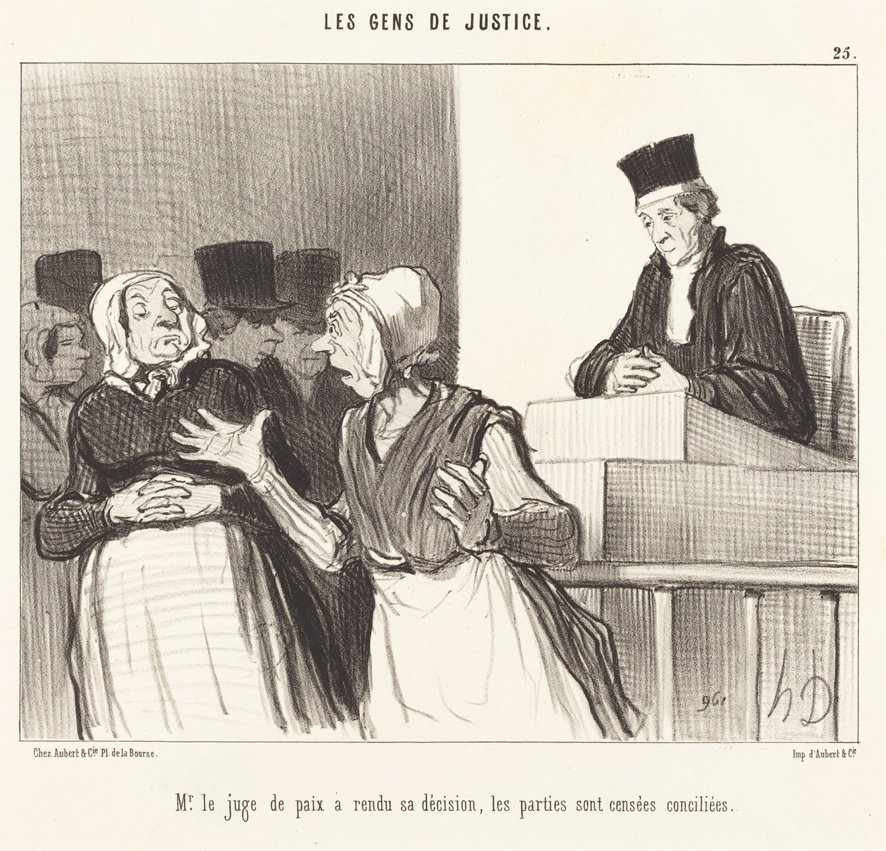 Pan smírčí soudce učinil své rozhodnutí... od Honoré Daumier