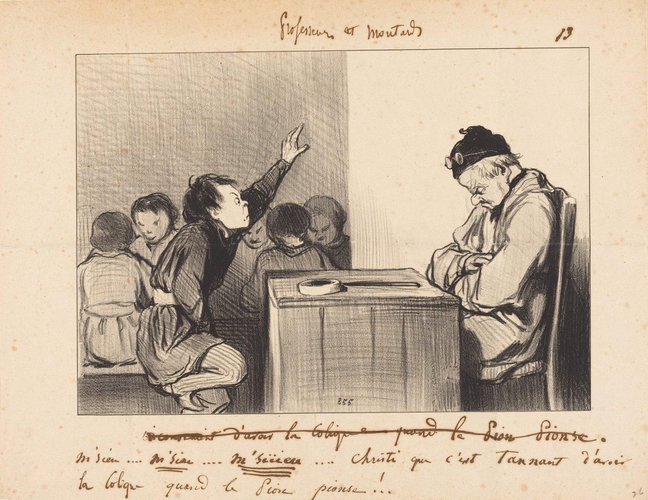 Pane... jak je protivné mít koliku, když... od Honoré Daumier