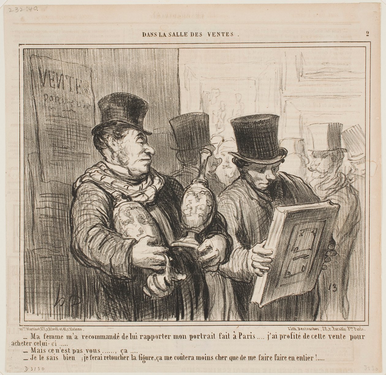 Má žena mě požádala, abych si dal udělat portrét, až budu v Paříži od Honoré Daumier