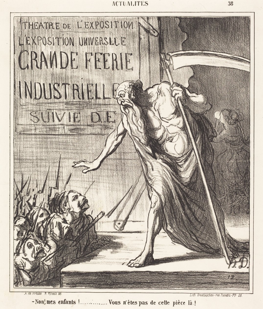 Ne... nejste z této místnosti! od Honoré Daumier
