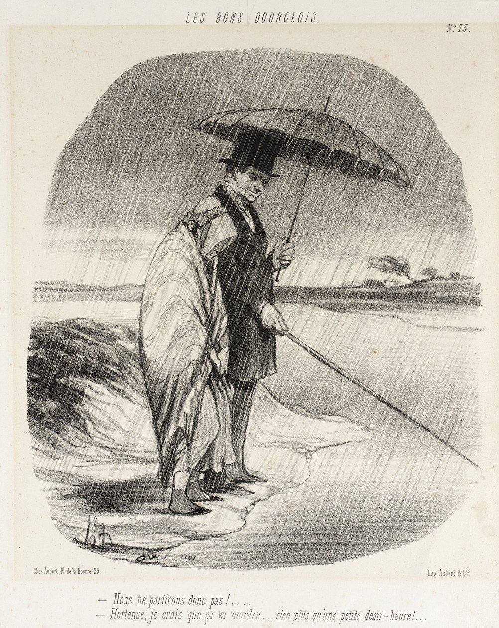 Takže neodjedeme!... od Honoré Daumier