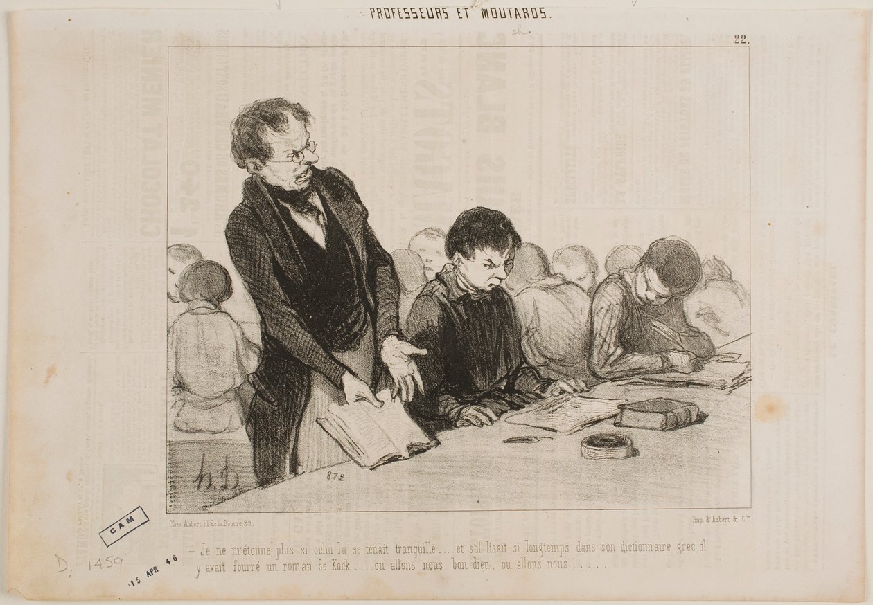 Teď už chápu, proč byl ten chlap celou dobu tak tichý... od Honoré Daumier