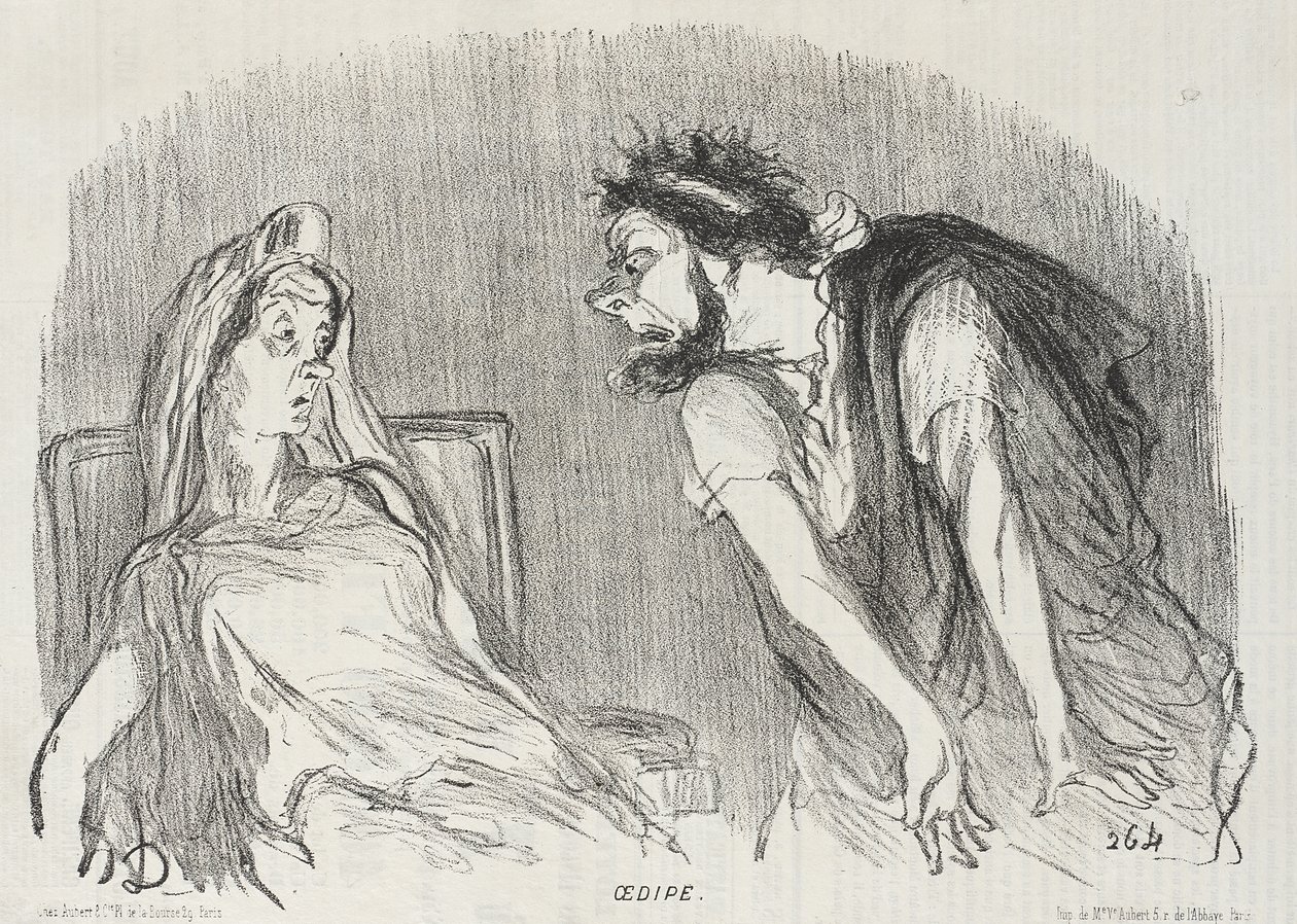 Oidipus od Honoré Daumier