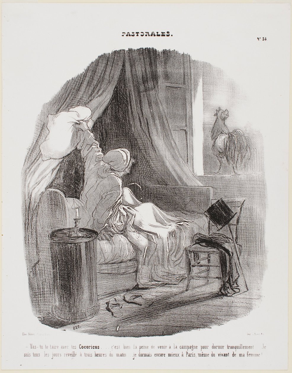 Ach, přestaň s tím kykyryký! od Honoré Daumier