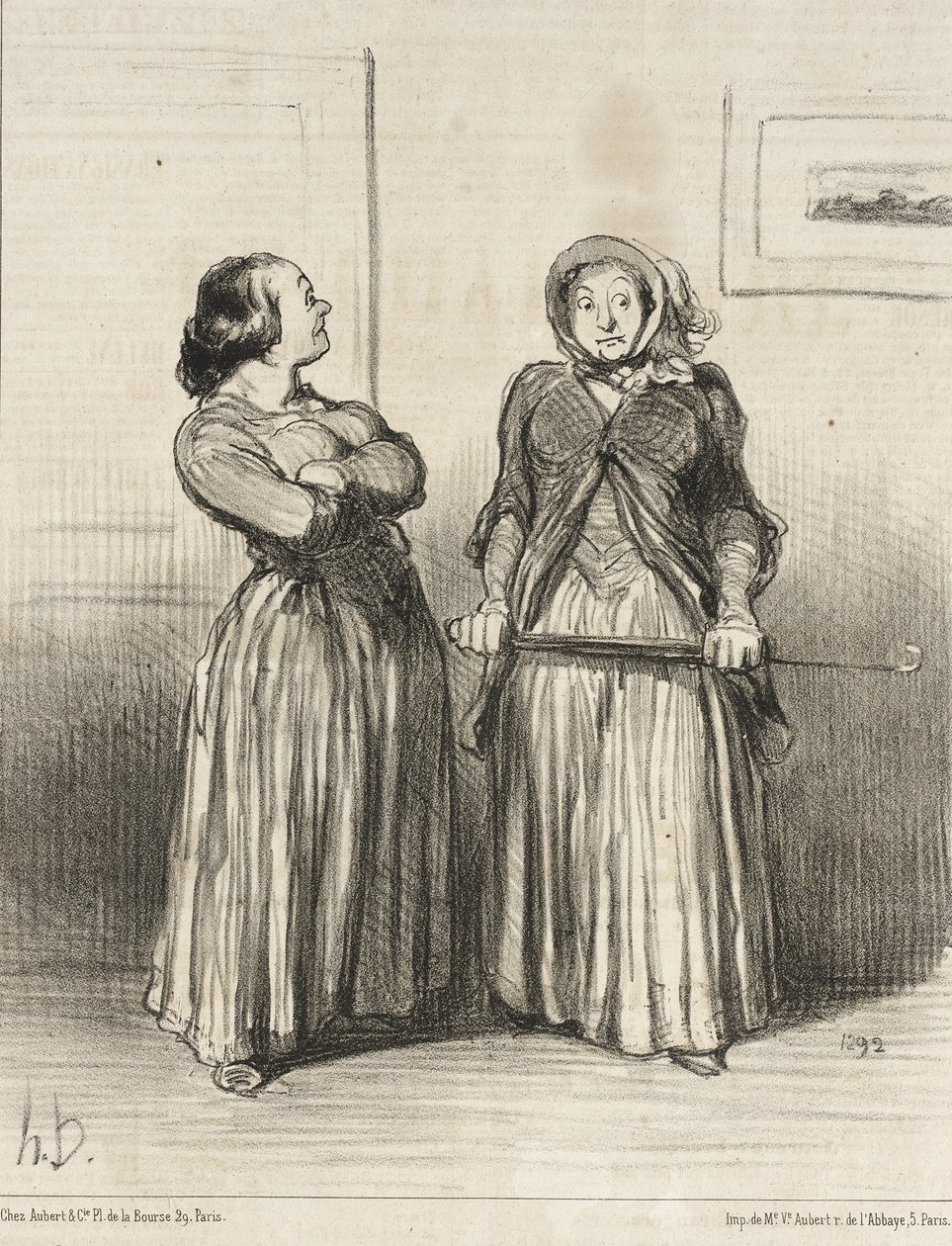 Říká se, že hezké ženy jsou... žádané... od Honoré Daumier
