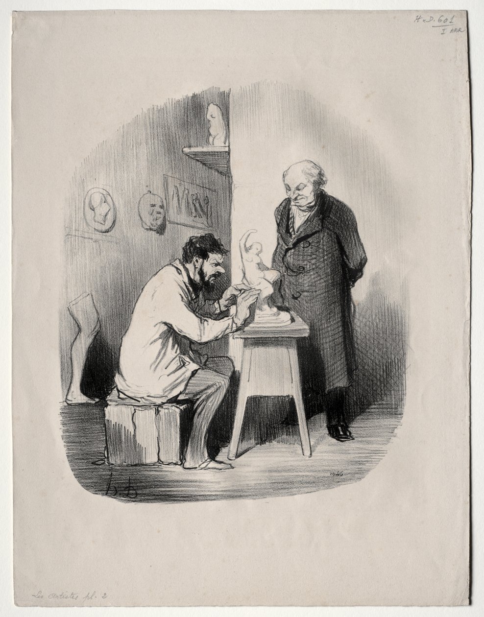 Umělci, deska 2: Jednou mě musíte tímto způsobem modelovat od Honoré Daumier