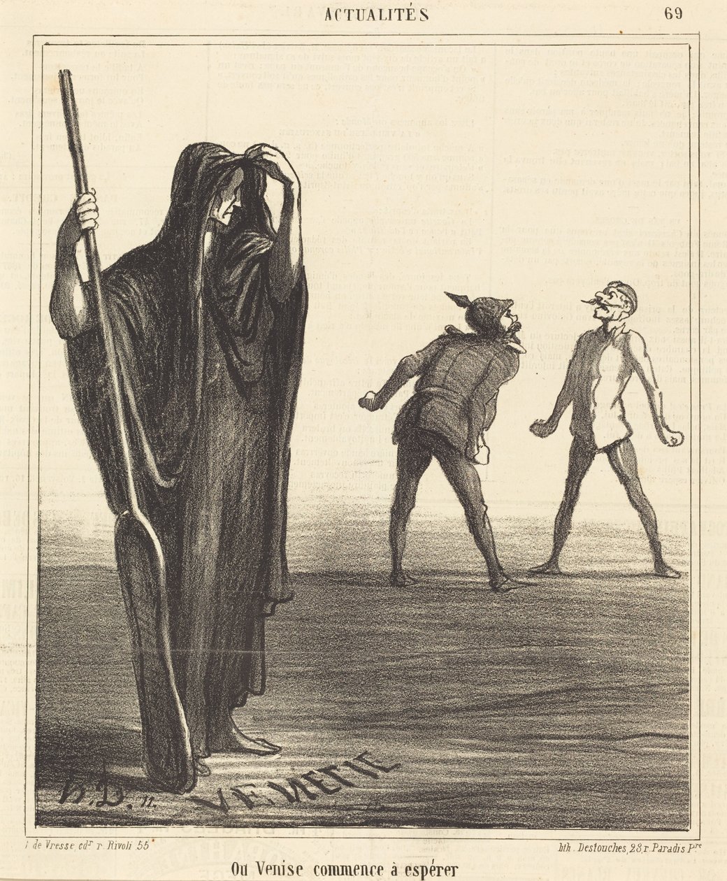 Kde Benátky začínají doufat od Honoré Daumier