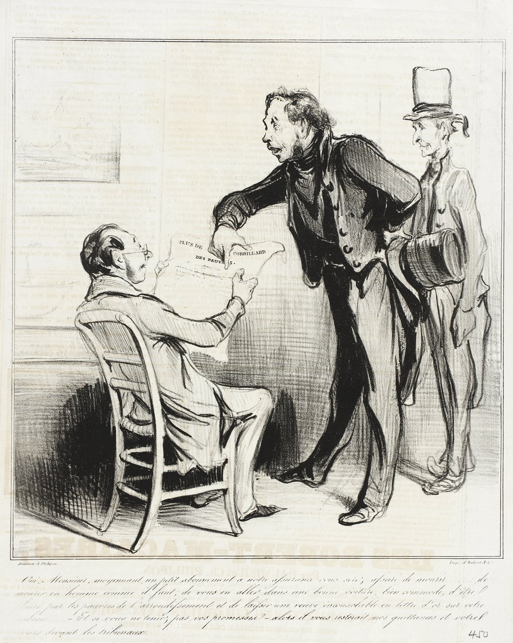 Ano, pane, za malé předplatné od Honoré Daumier