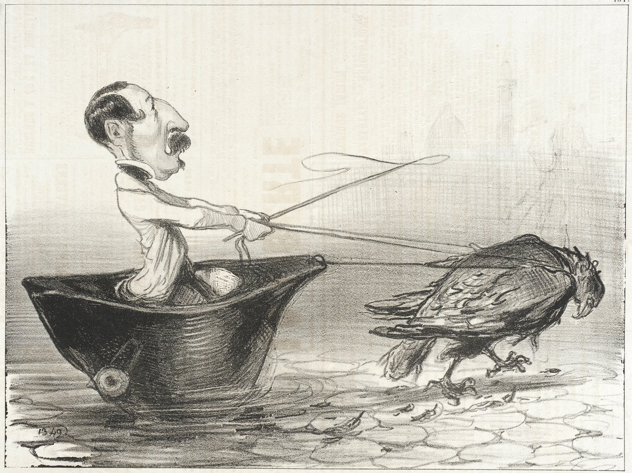 Napoleonský parník od Honoré Daumier