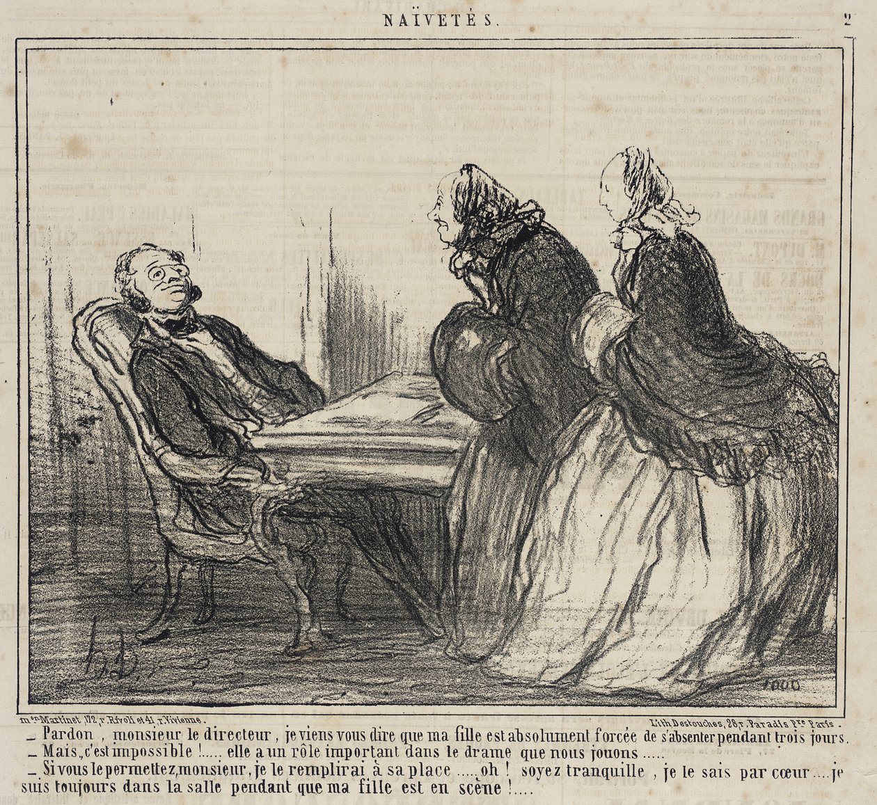 Promiňte, pane řediteli... od Honoré Daumier