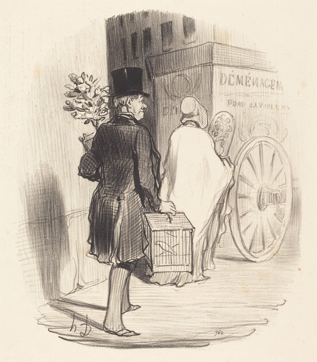 Pařížský převoz do jiné čtvrti... od Honoré Daumier
