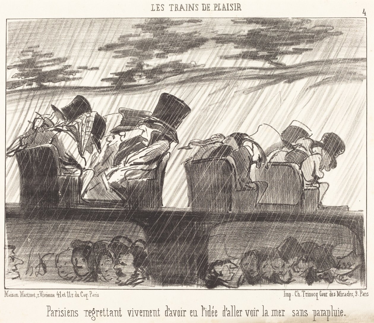 Pařížané, kteří toho hluboce litují... od Honoré Daumier