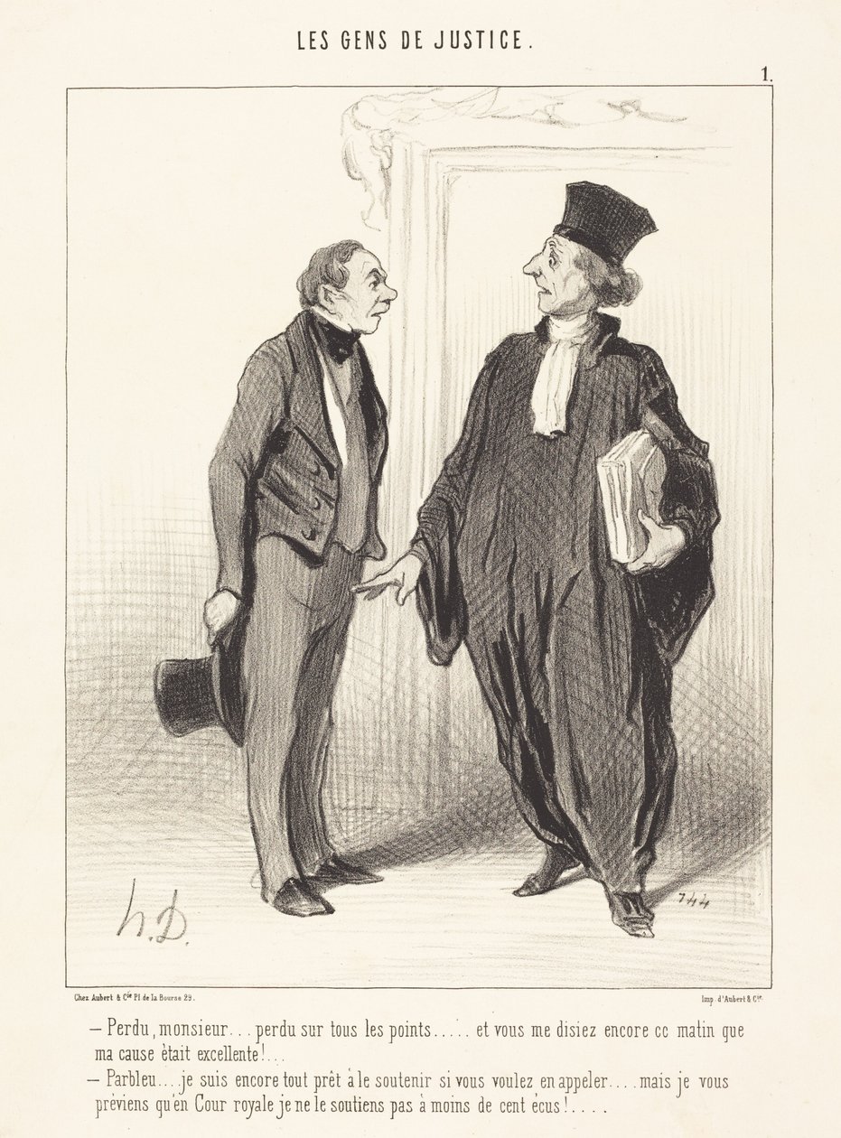 Prohráno, pane... prohráno ve všech bodech... od Honoré Daumier