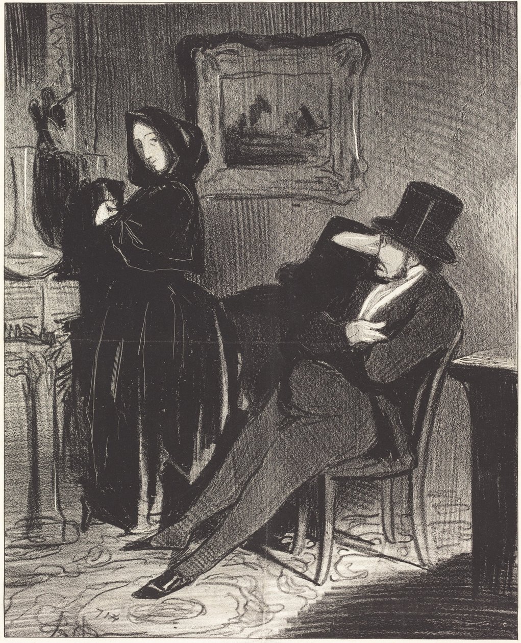 Častěji, než tě doprovodím... na bál... od Honoré Daumier