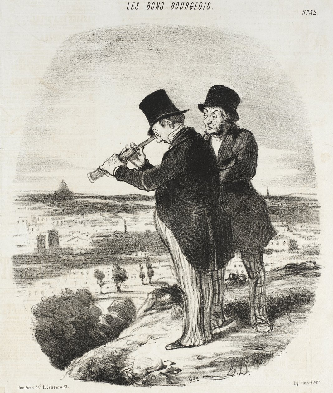 Pro krásný výhled, tady je krásný výhled! od Honoré Daumier