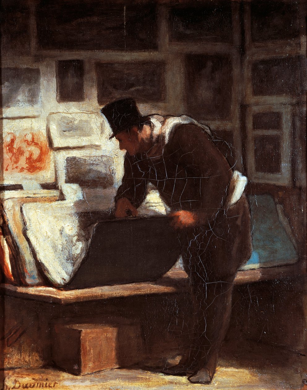 Milovník tisku, Honore Daumier (1808-1879) od Honoré Daumier