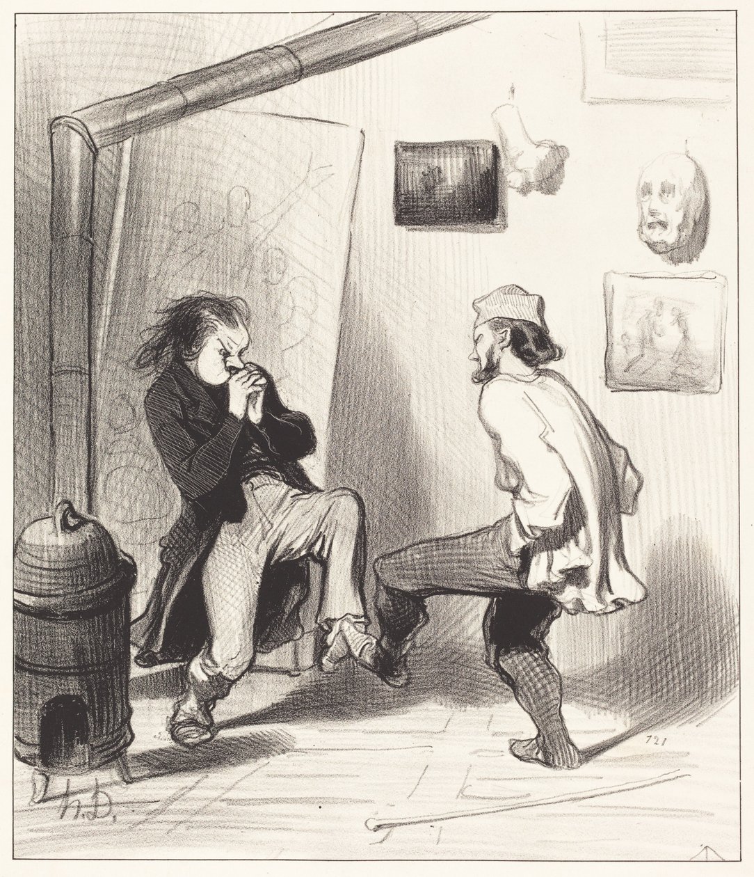 Když jsme spálili jeho poslední stojan! od Honoré Daumier
